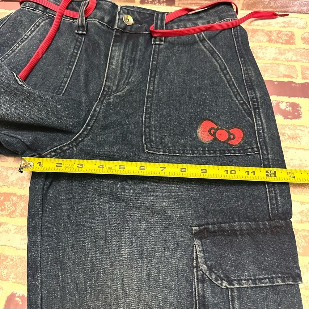 Hello Kitty Denim Jeans with Pink Accents size 1 - Picture 8 of 11